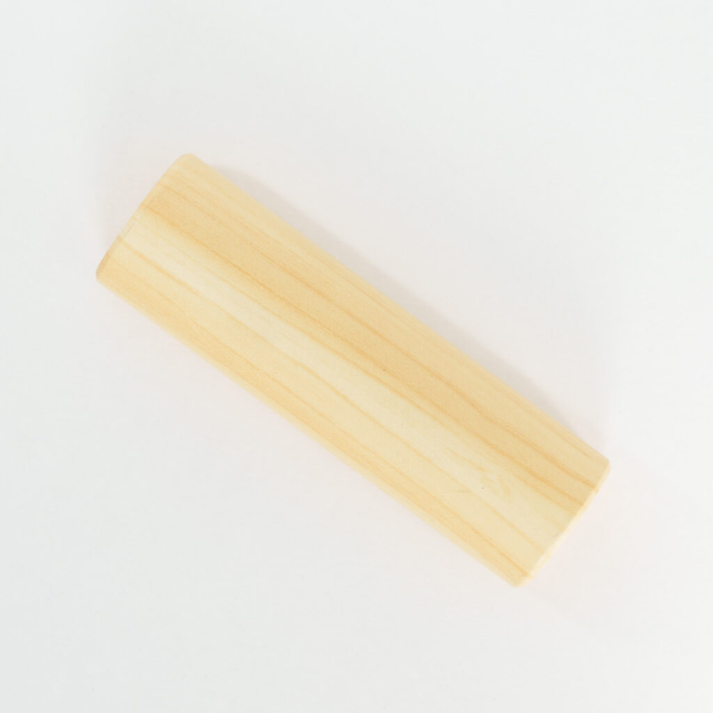EF024 - Stainless Steel, Wood Grain Print, Hinoki_ELMES FINISH