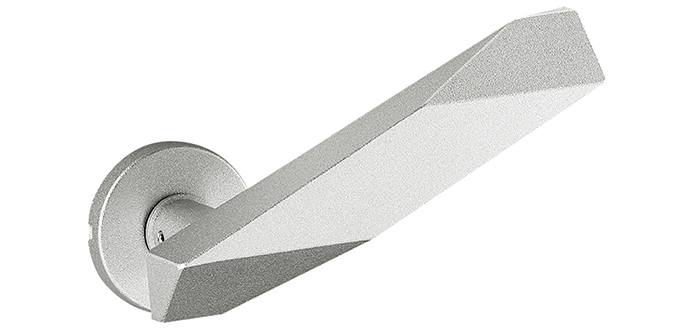ELMES UL2024-001 Cast Aluminum Blast Anodized Silver Lever Handle