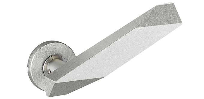 ELMES UL2025-001-S Cast Aluminum Stainless Blast Silver Lever Handle